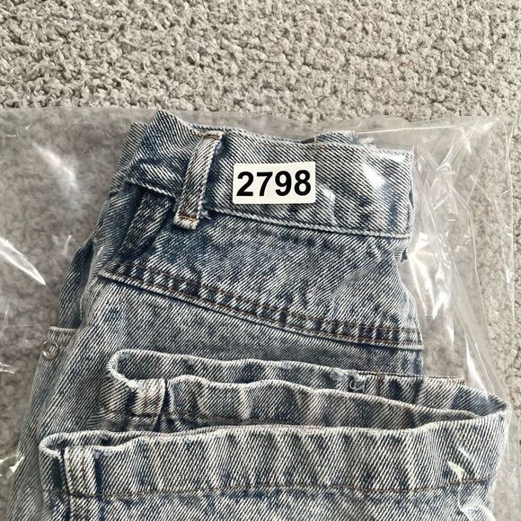 Vintage Jean Skirt Women's Denim No problem jeweled Acid Wash Size 3/4 - Picture 8 of 8